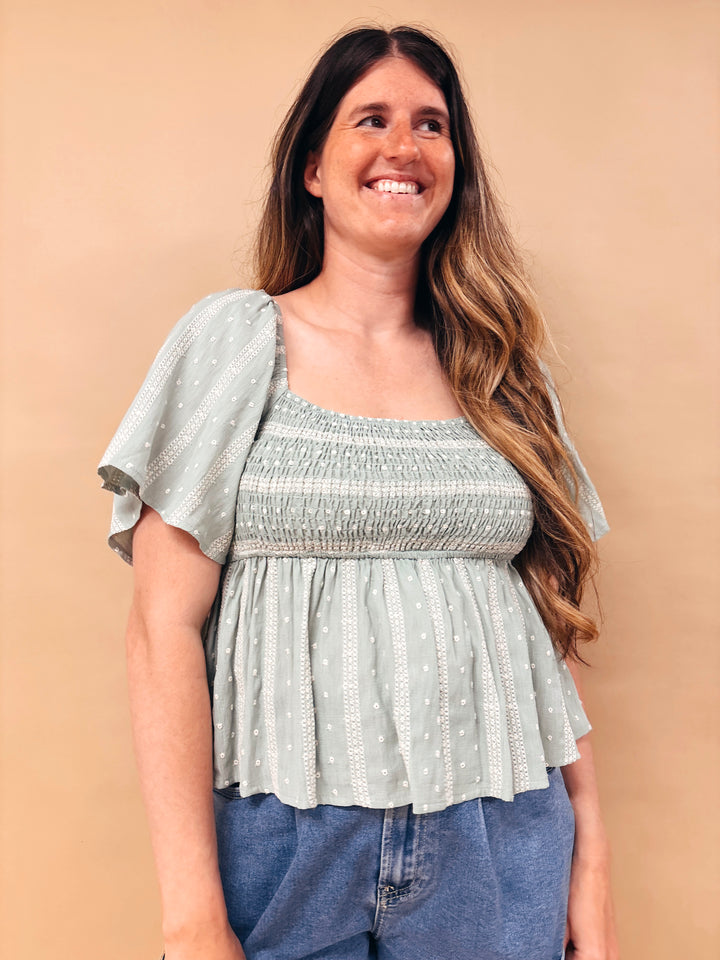 Lauren Smocked Top