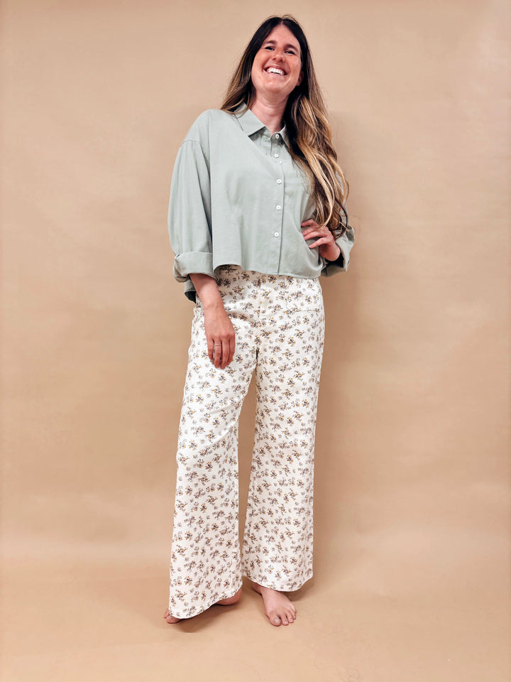Cassie Button Up Boxy Shirt
