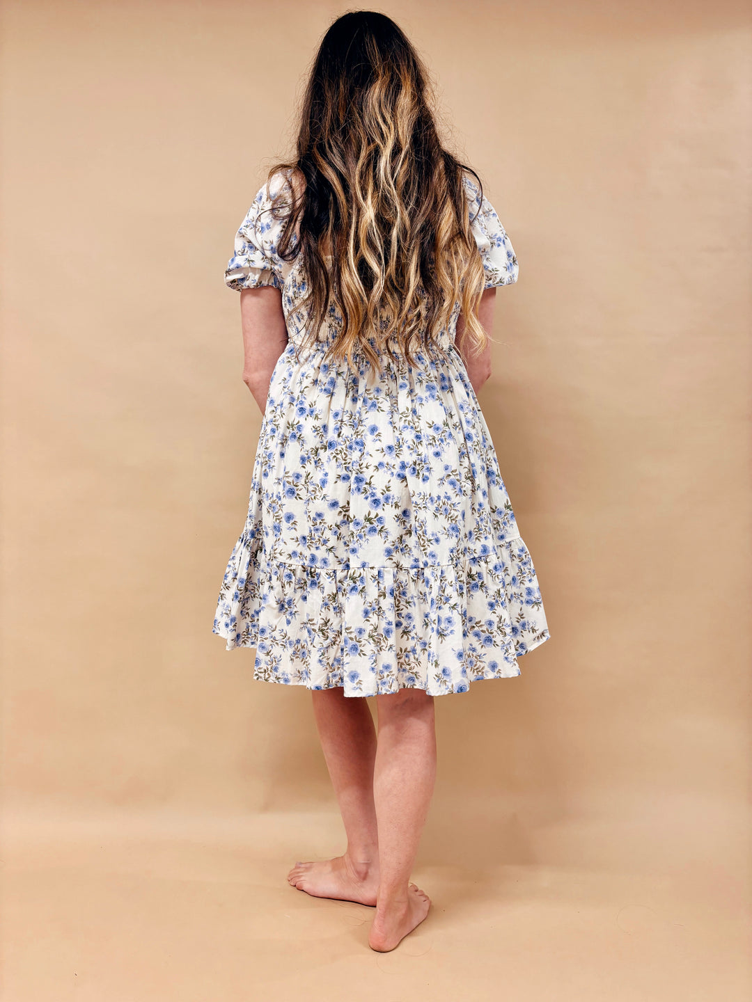 Liv Floral Cotton Mini Dress