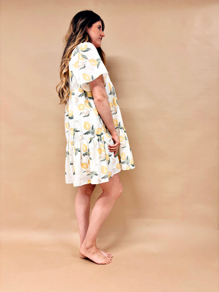 Heather Lemon Mini Dress