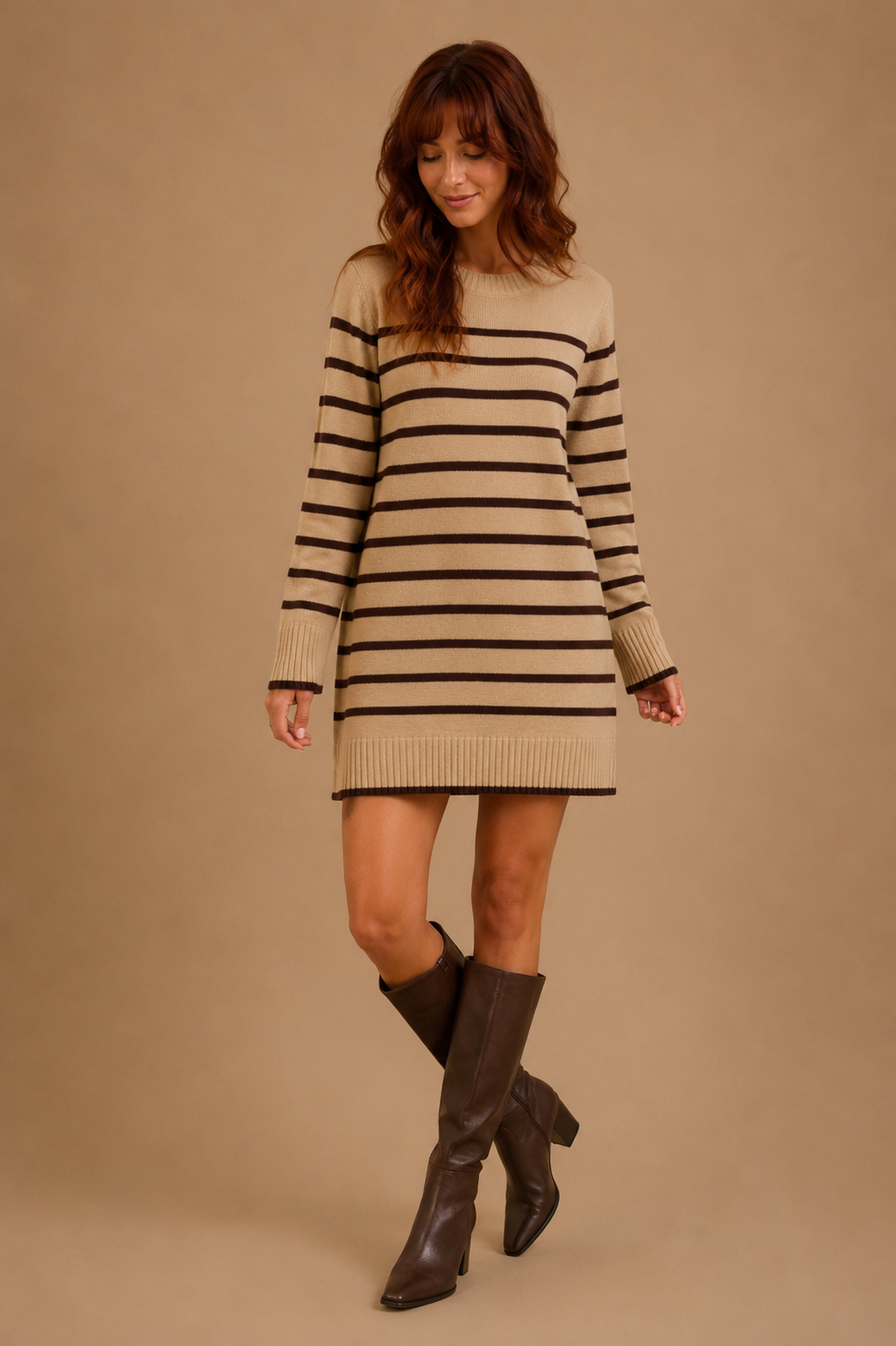 Tovina Striped Sweater Mini Dress – Brick + Ivy Market