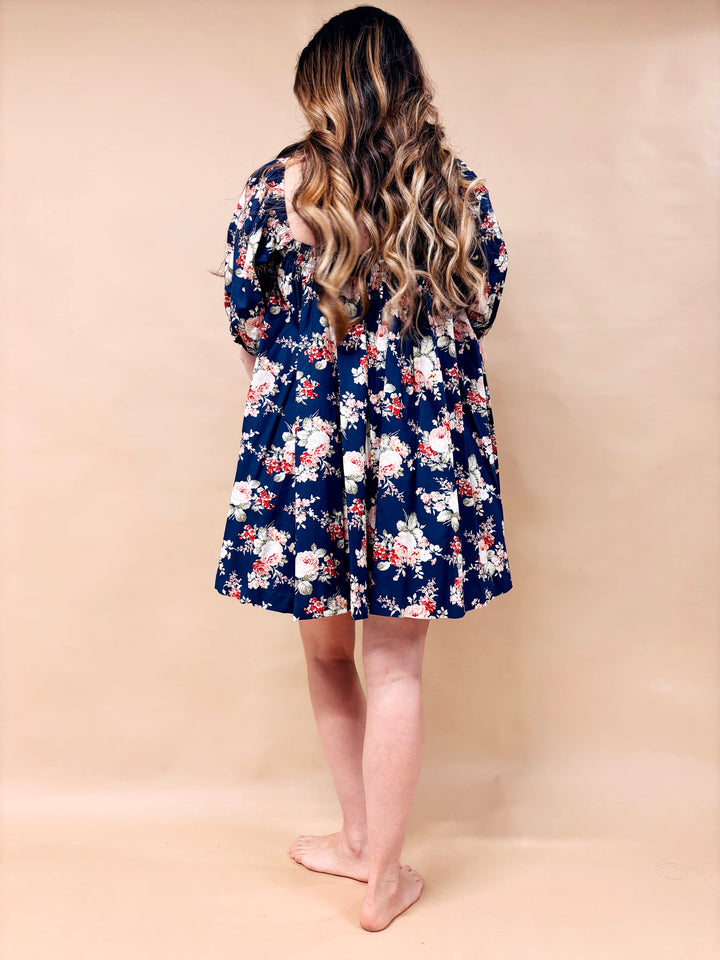 Josie Floral A-Line Mini Dress