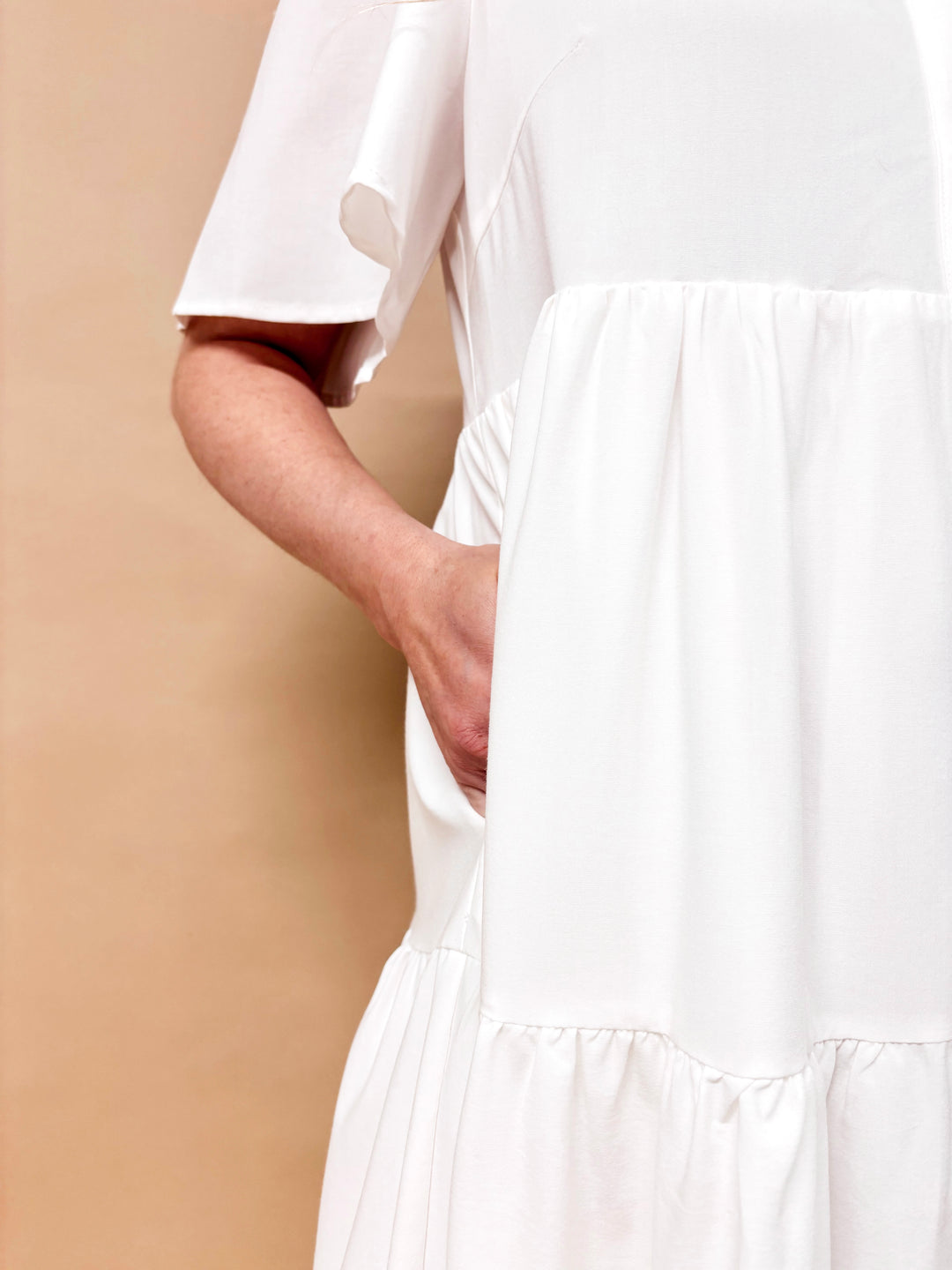 Kate Flutter Sleeve Midi Dress
