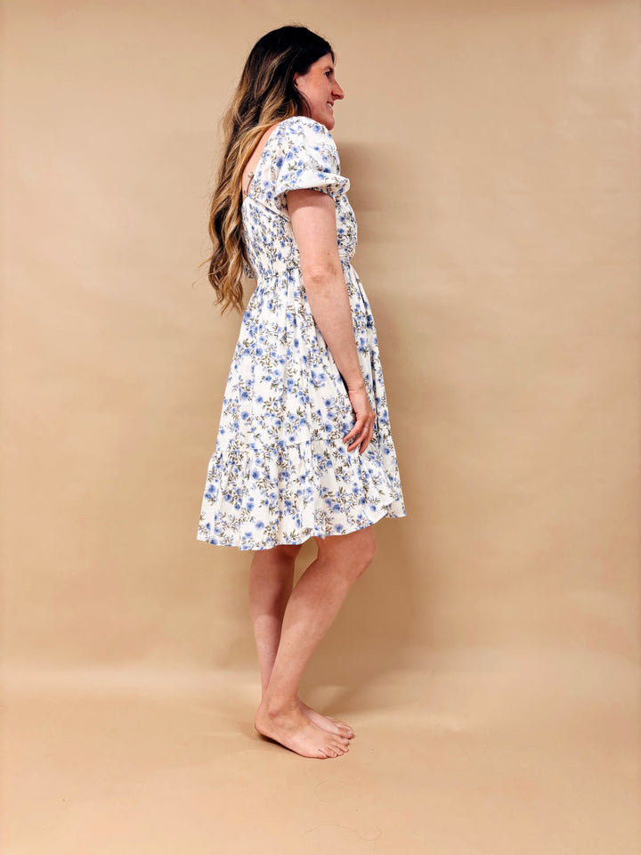 Liv Floral Cotton Mini Dress