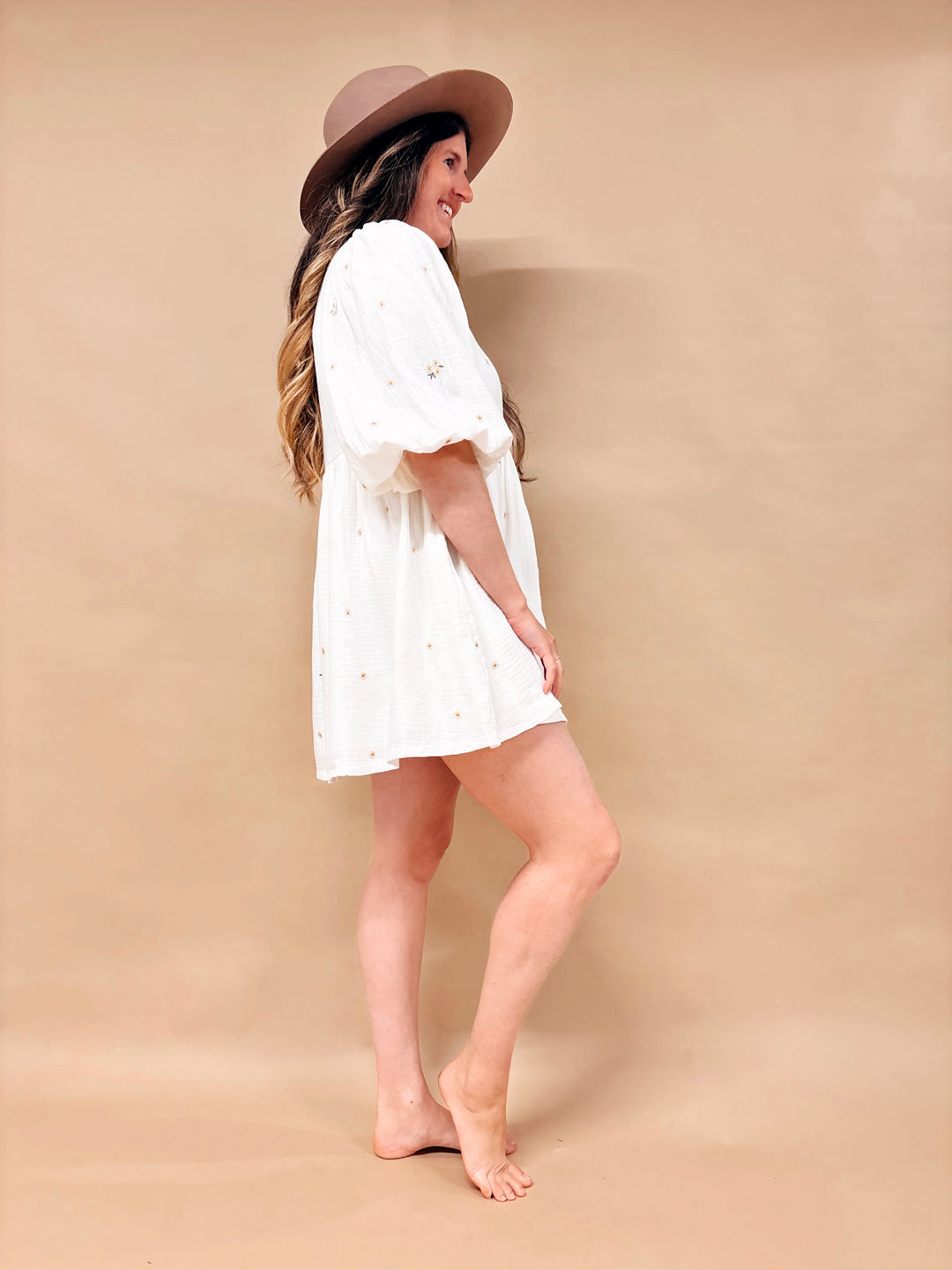 Sloane Puff Sleeve Mini Dress