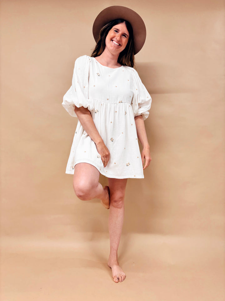Sloane Puff Sleeve Mini Dress