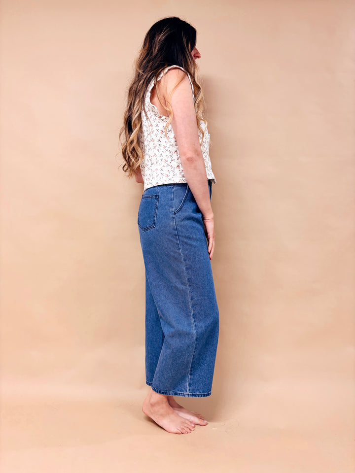 Bobby Ditsy Floral Denim Vest
