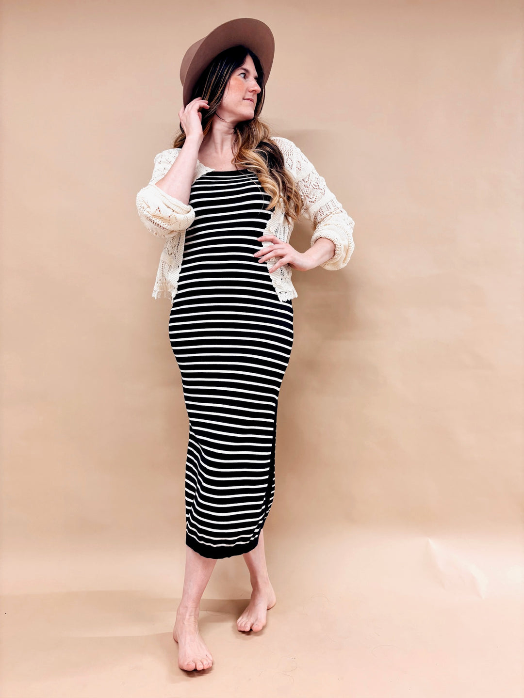River Striped Knit Dress