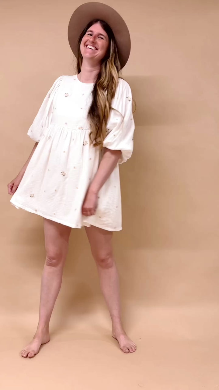 Sloane Puff Sleeve Mini Dress