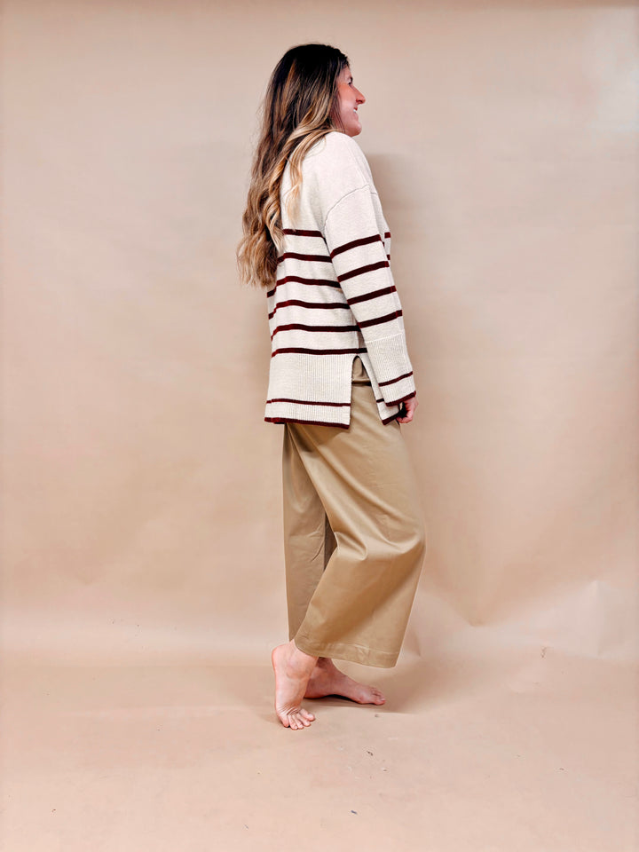 Celeste Striped Tunic Sweater