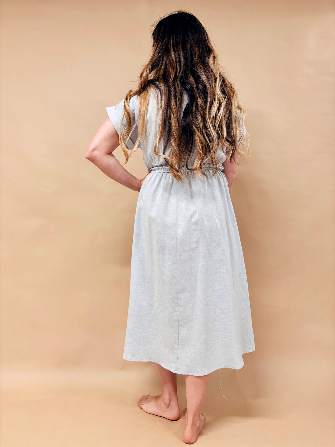Bree Button Down Midi Dress