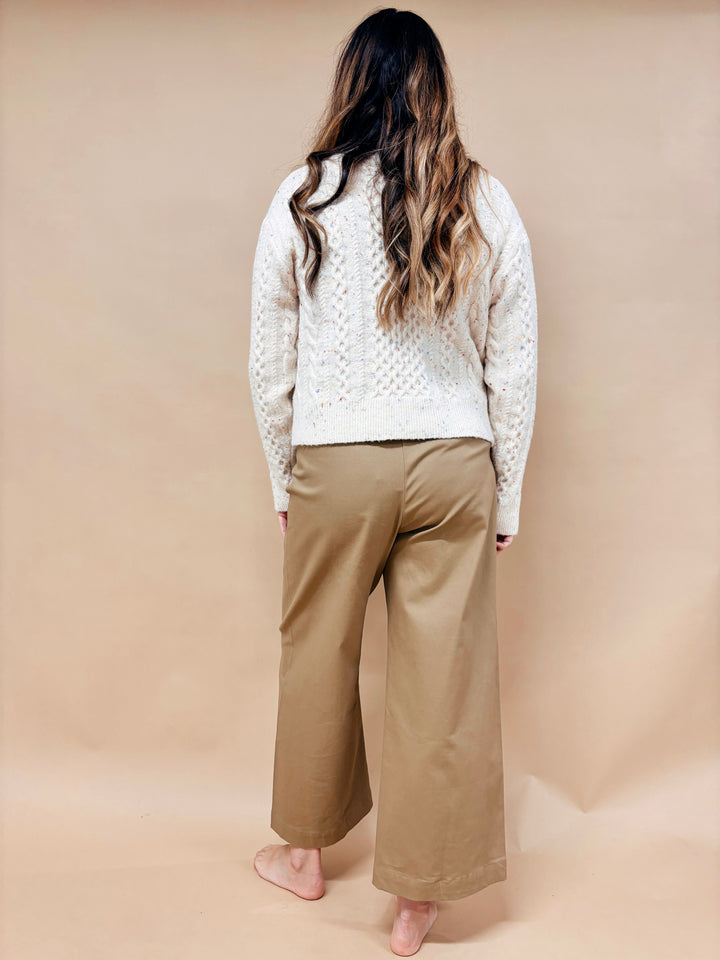 Sophie Speckled Cable Knit Sweater