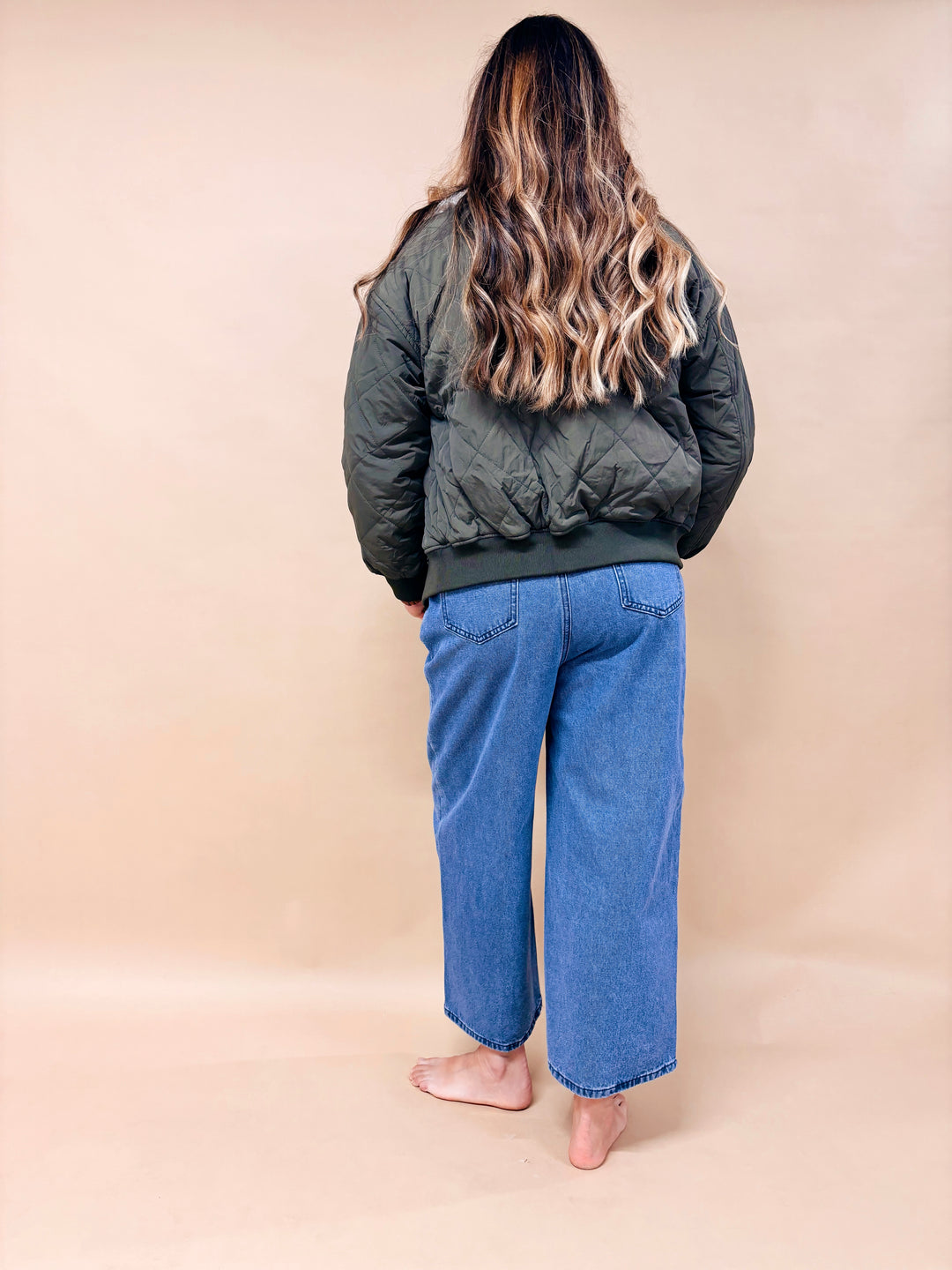 Sabine Quilted Fleece Collar Jacket