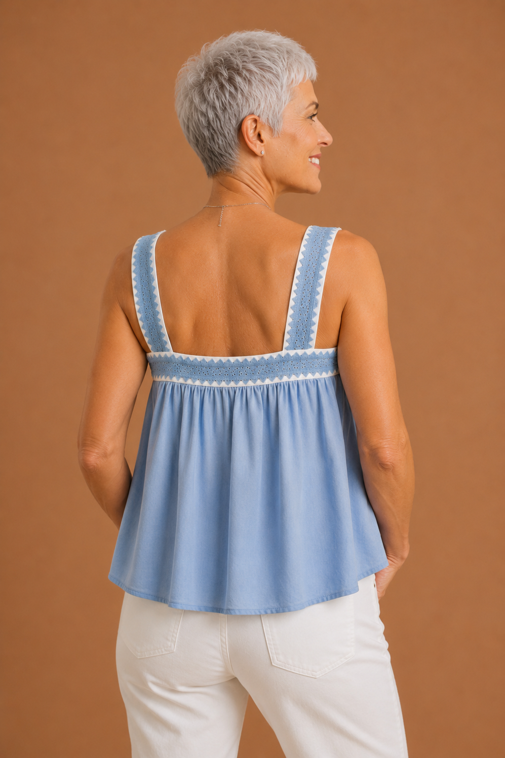 Juliette Embroidered Flare Blouse