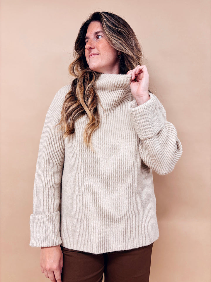 Hazel Oversized Funnel Neck Sweater