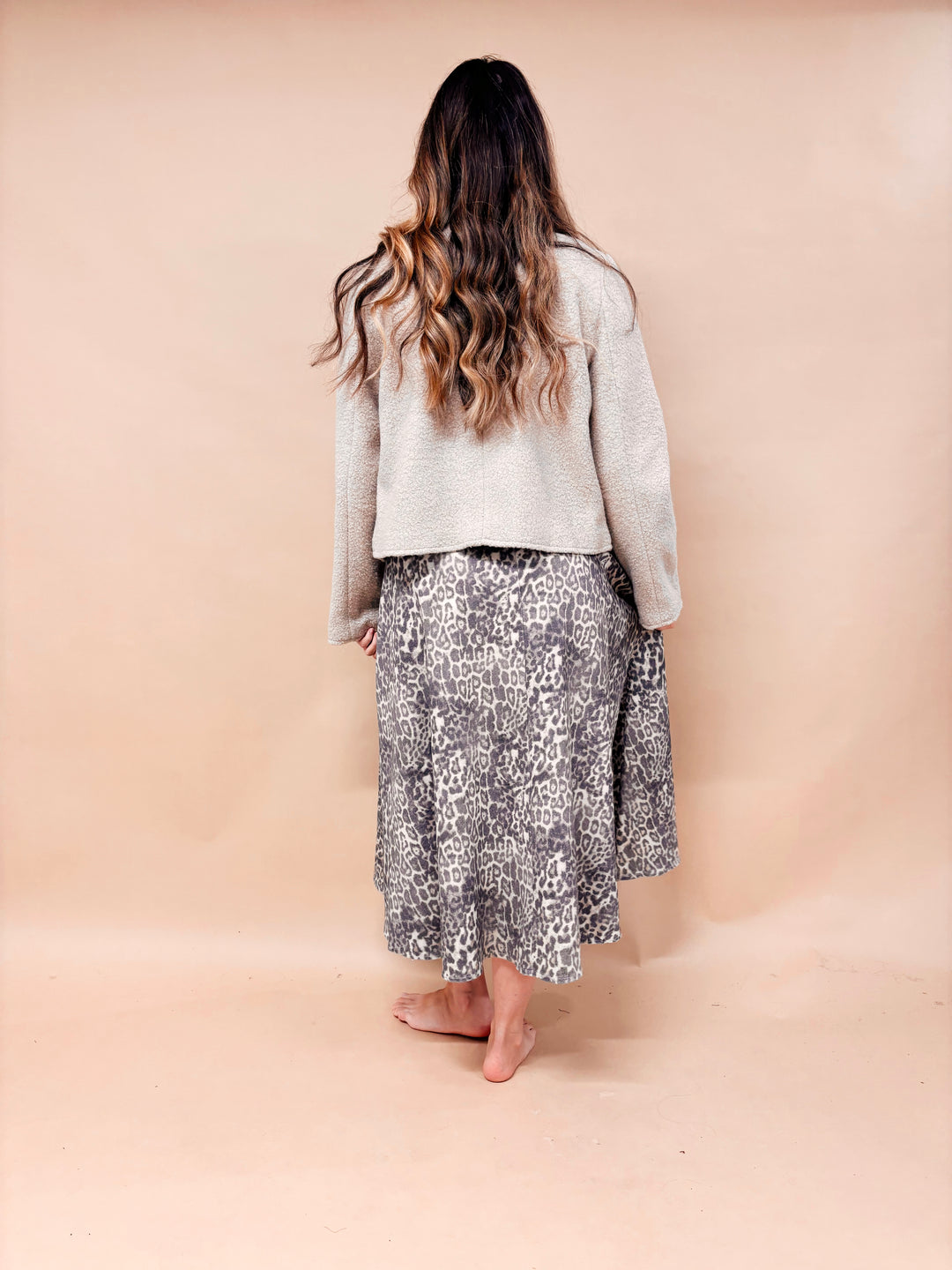 Dana Fuzzy Fleece Button Down Jacket