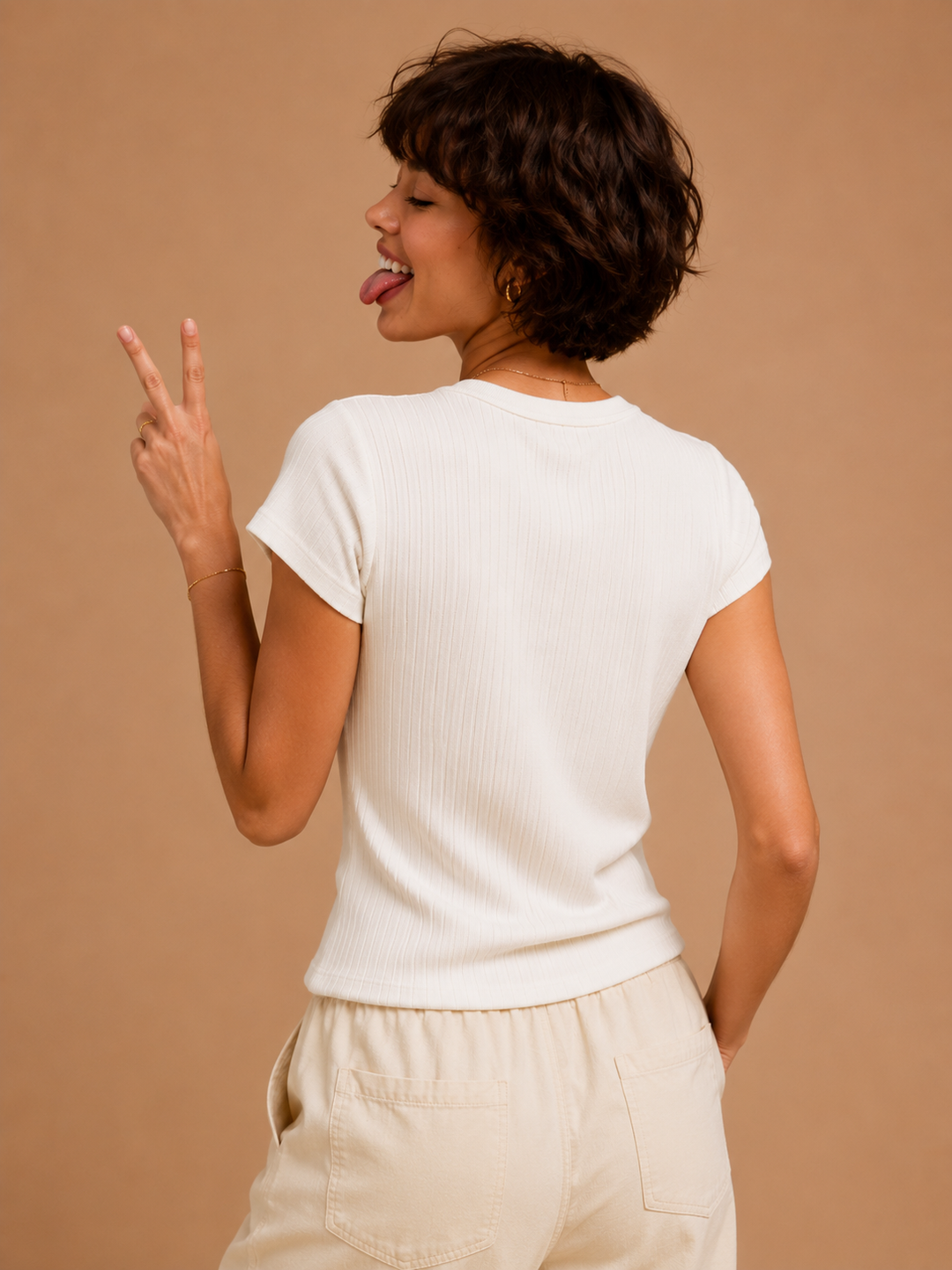 Delilah "Vacay" Ribbed Knit Top