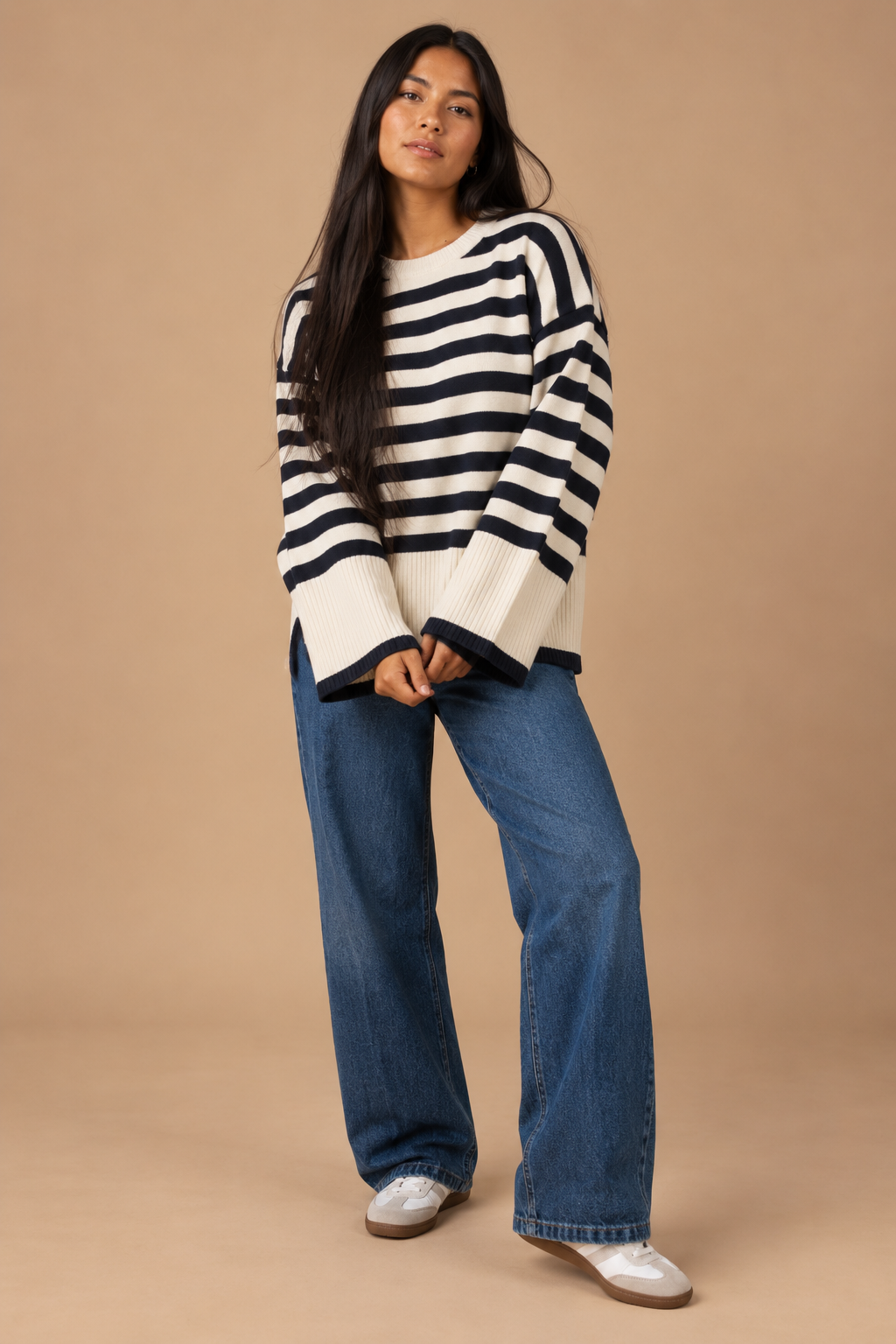 Quinn Striped Crewneck Sweater