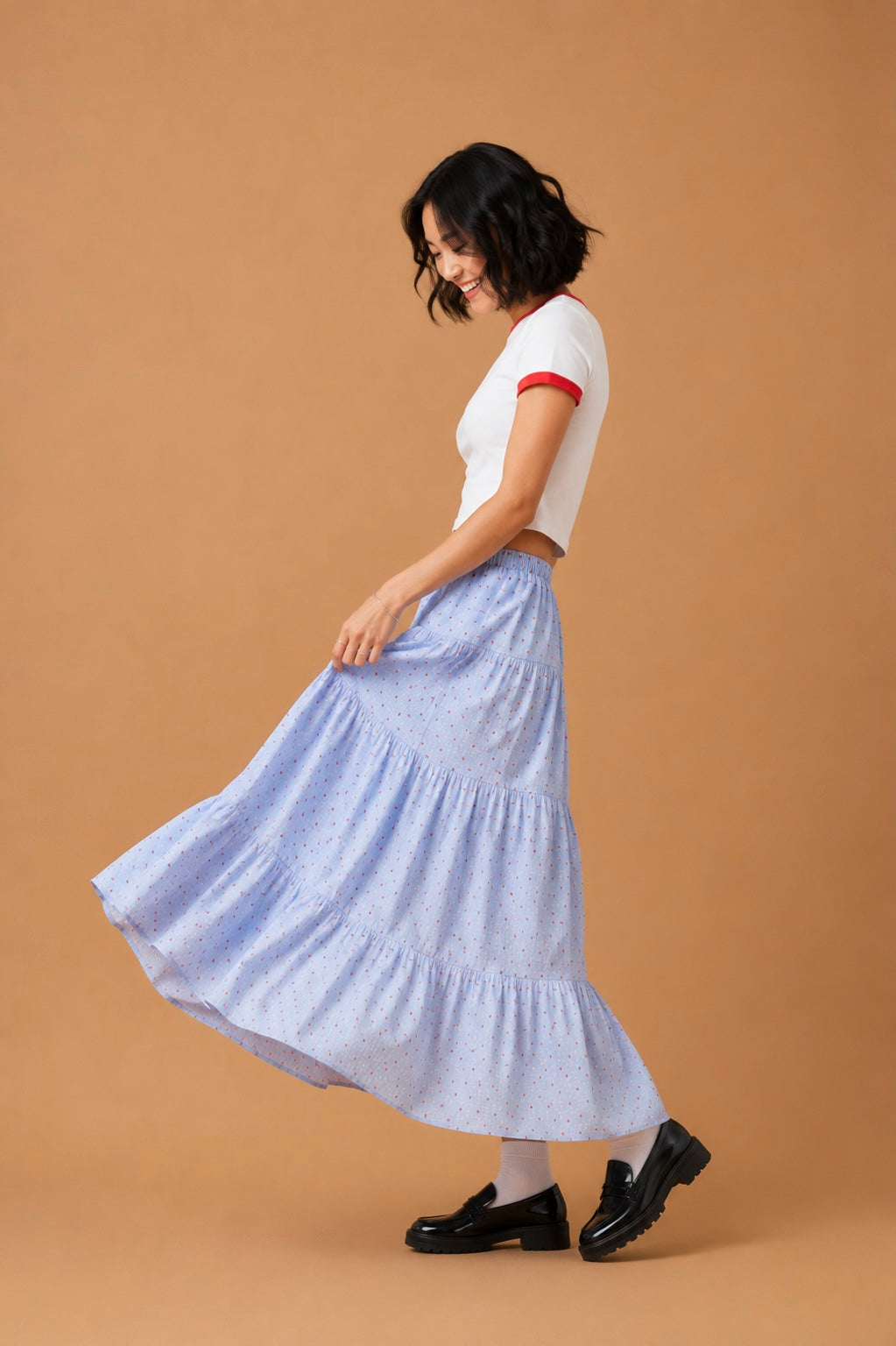 Kaia Flowy Midi Skirt