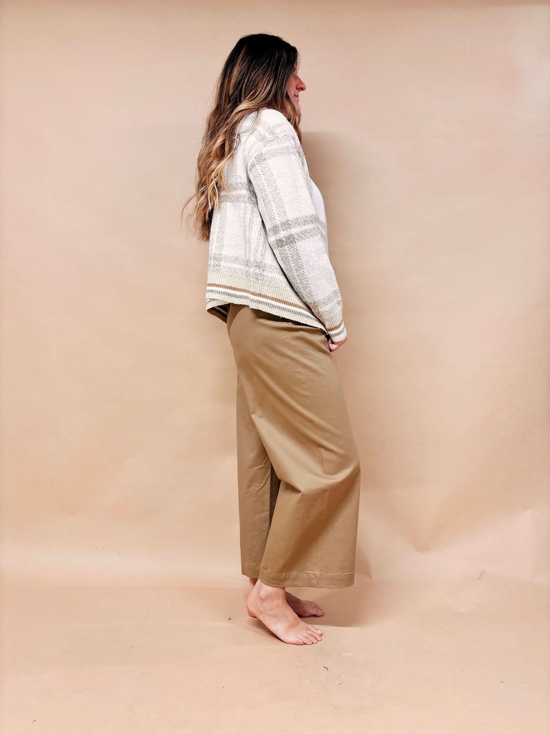 Sabrina Plaid Button Down Cardigan Sweater