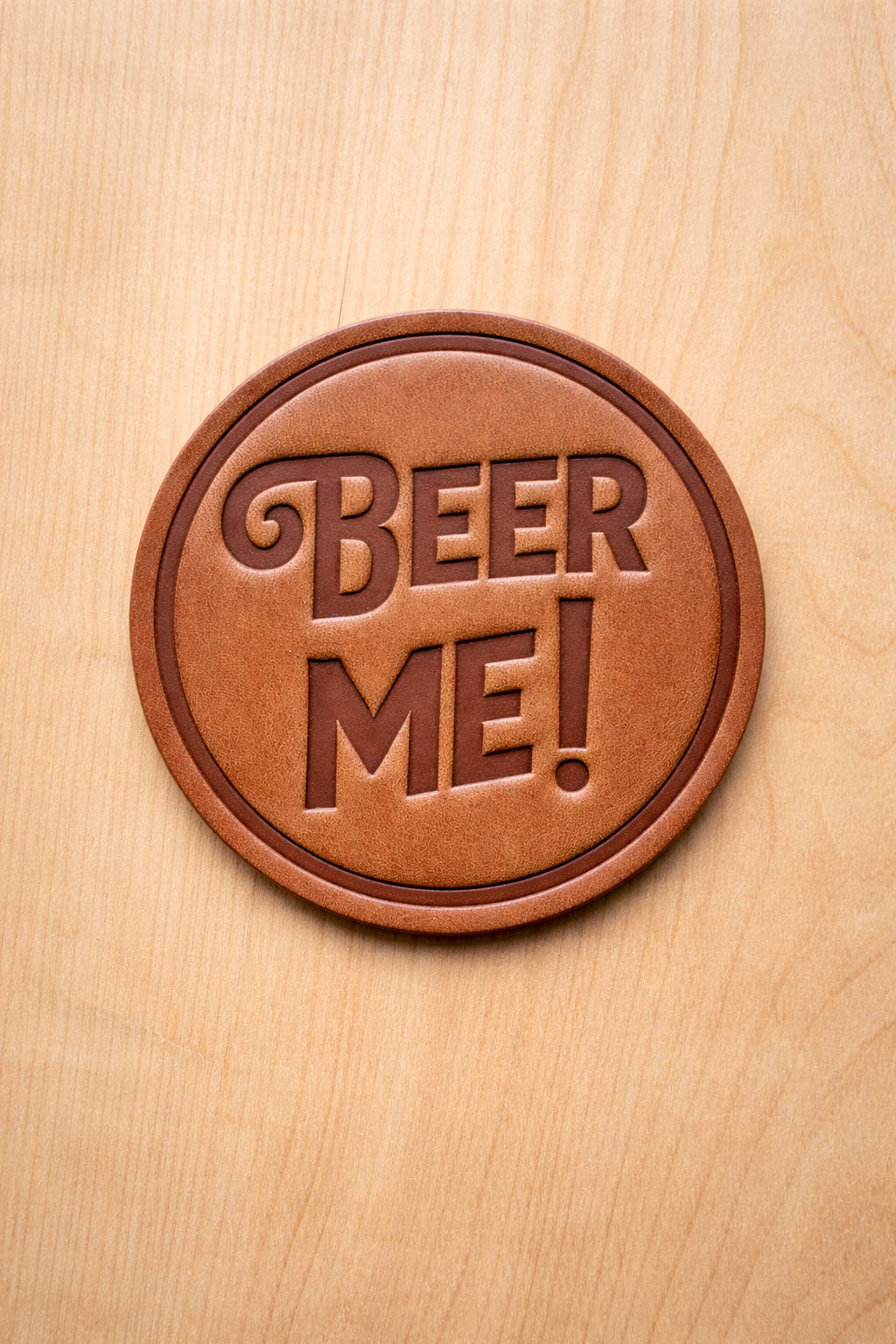 Hand Pressed Leather Coasters