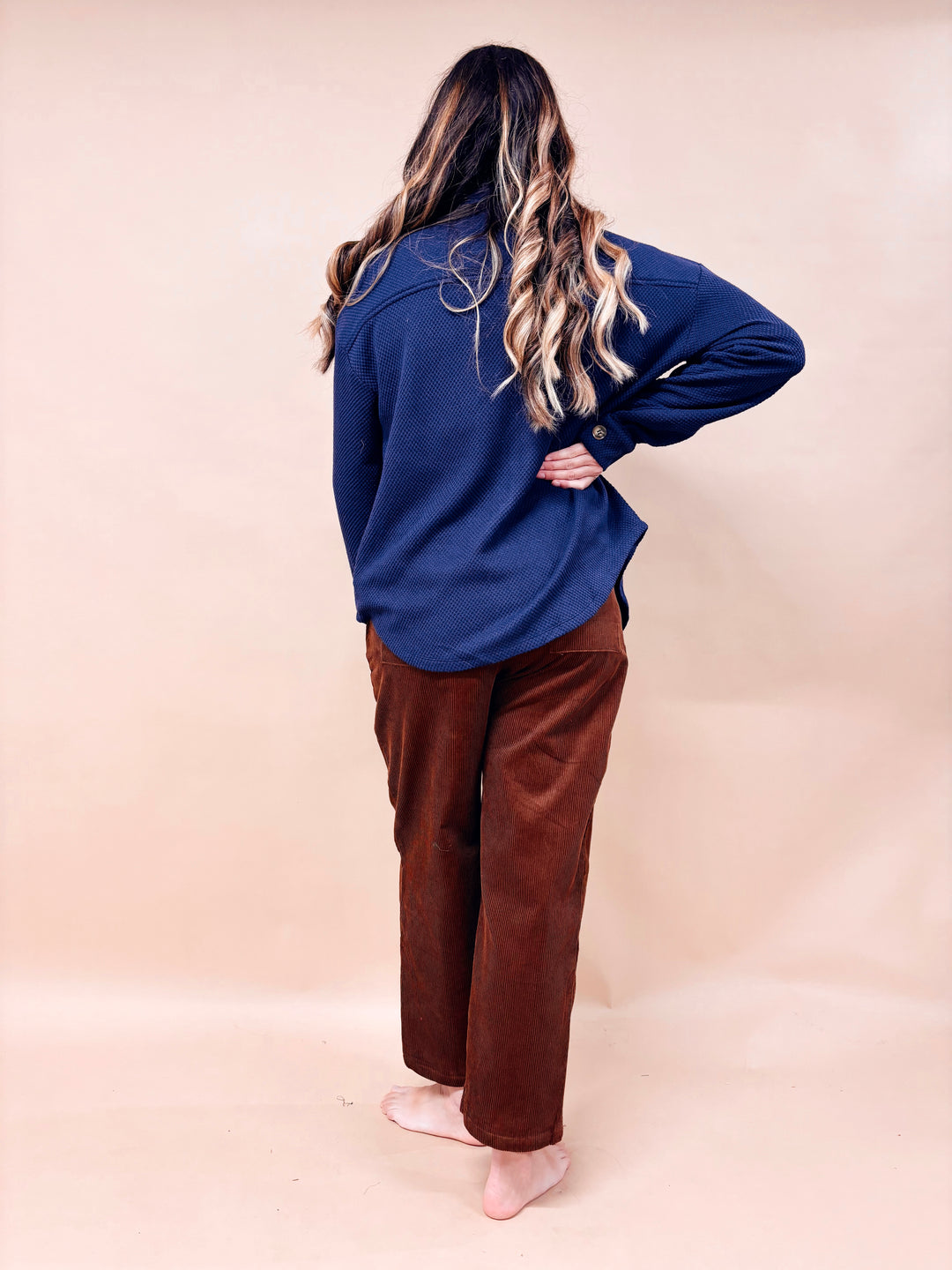 Mara Barrel Leg Corduroy Pant