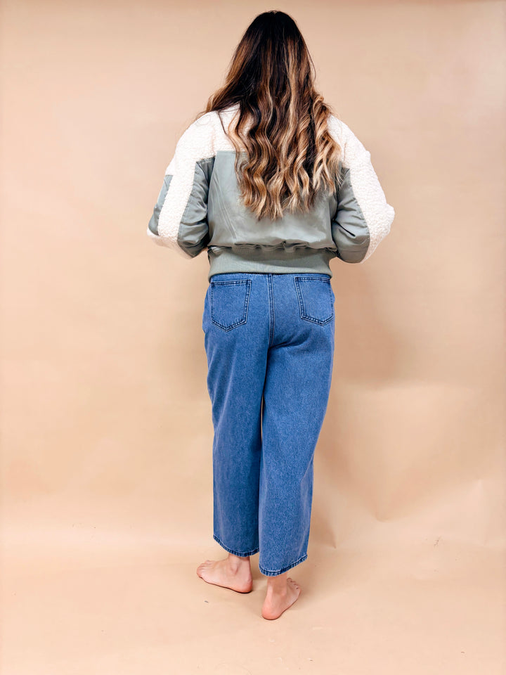 Lauren Shearling Bomber Jacket