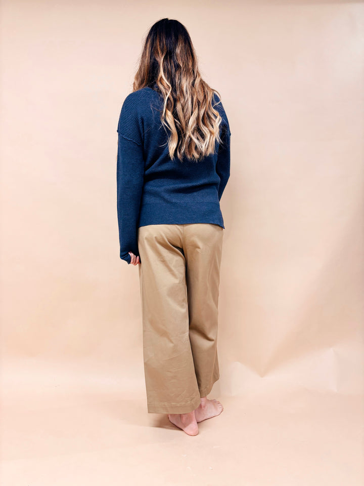 Scout Waffle Knit Henley Sweater