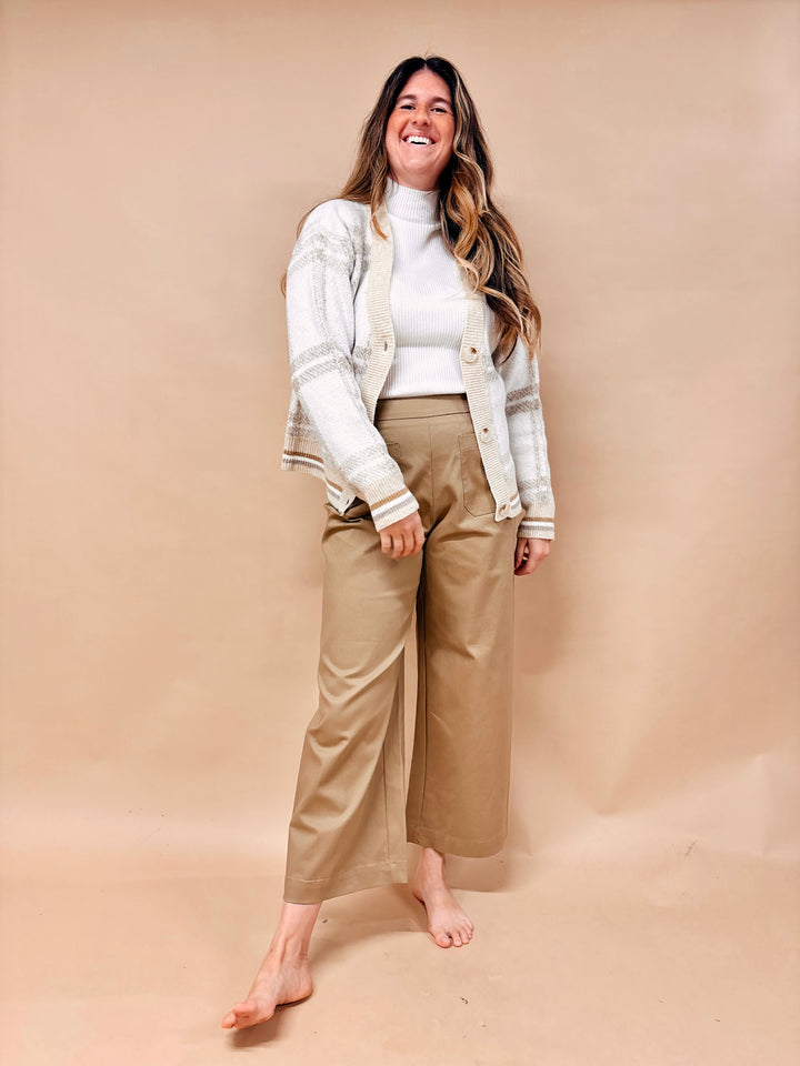 Sabrina Plaid Button Down Cardigan Sweater