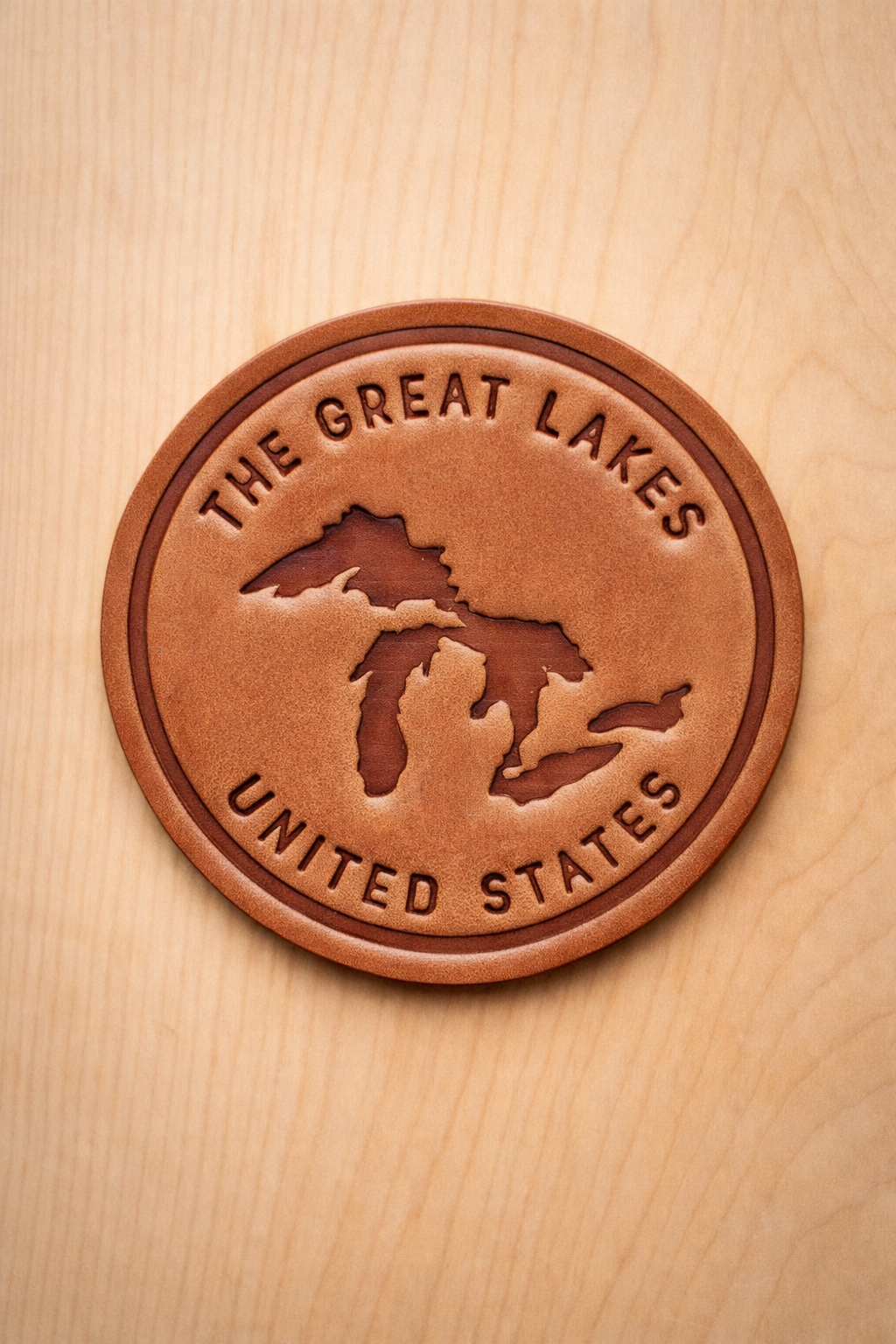 Hand Pressed Leather Coasters