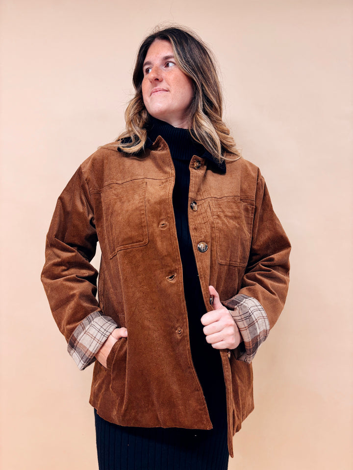 Vivienne Corduroy Barn Coat