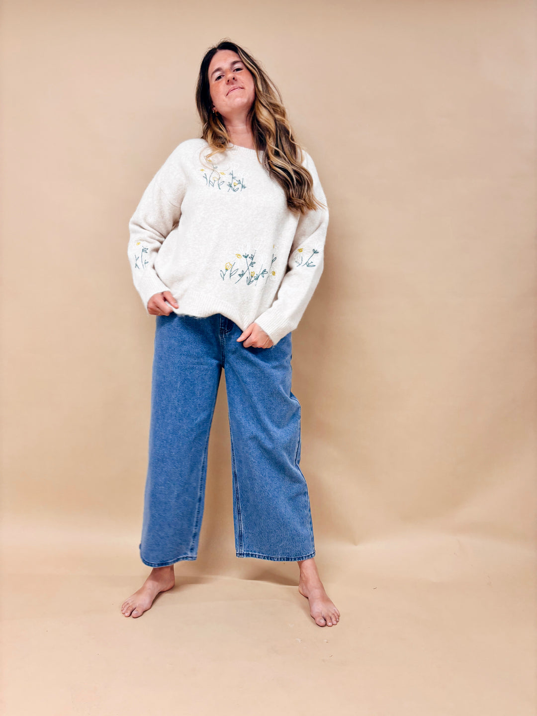 Cecillia Floral Sweater