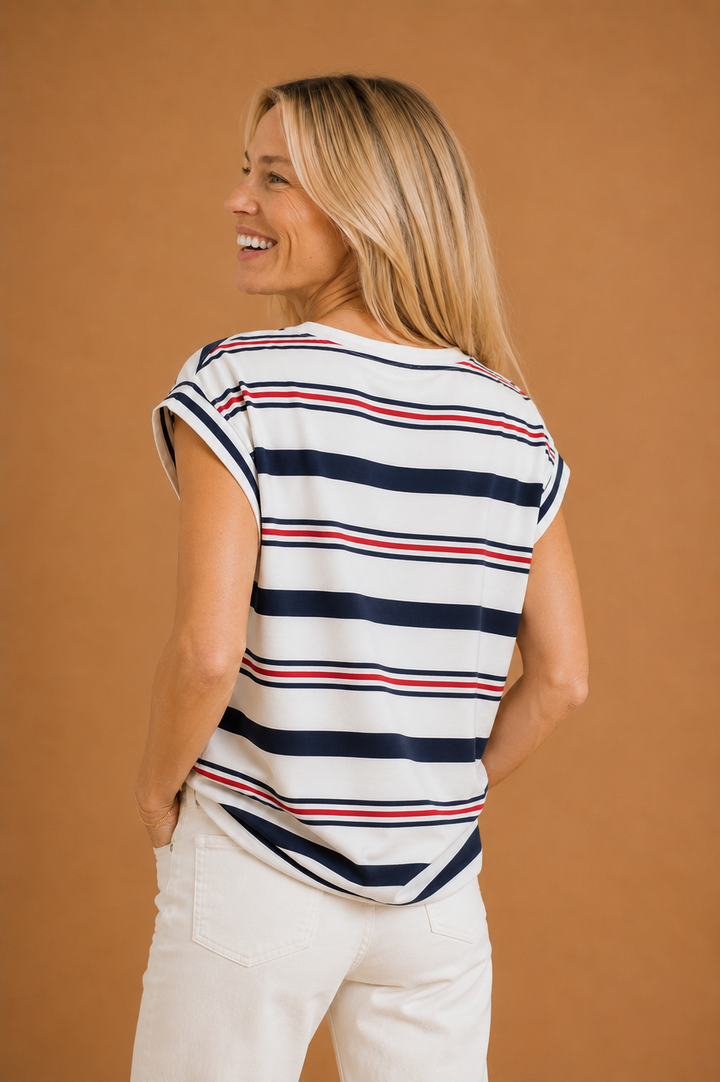 Annalise Striped Knit Top