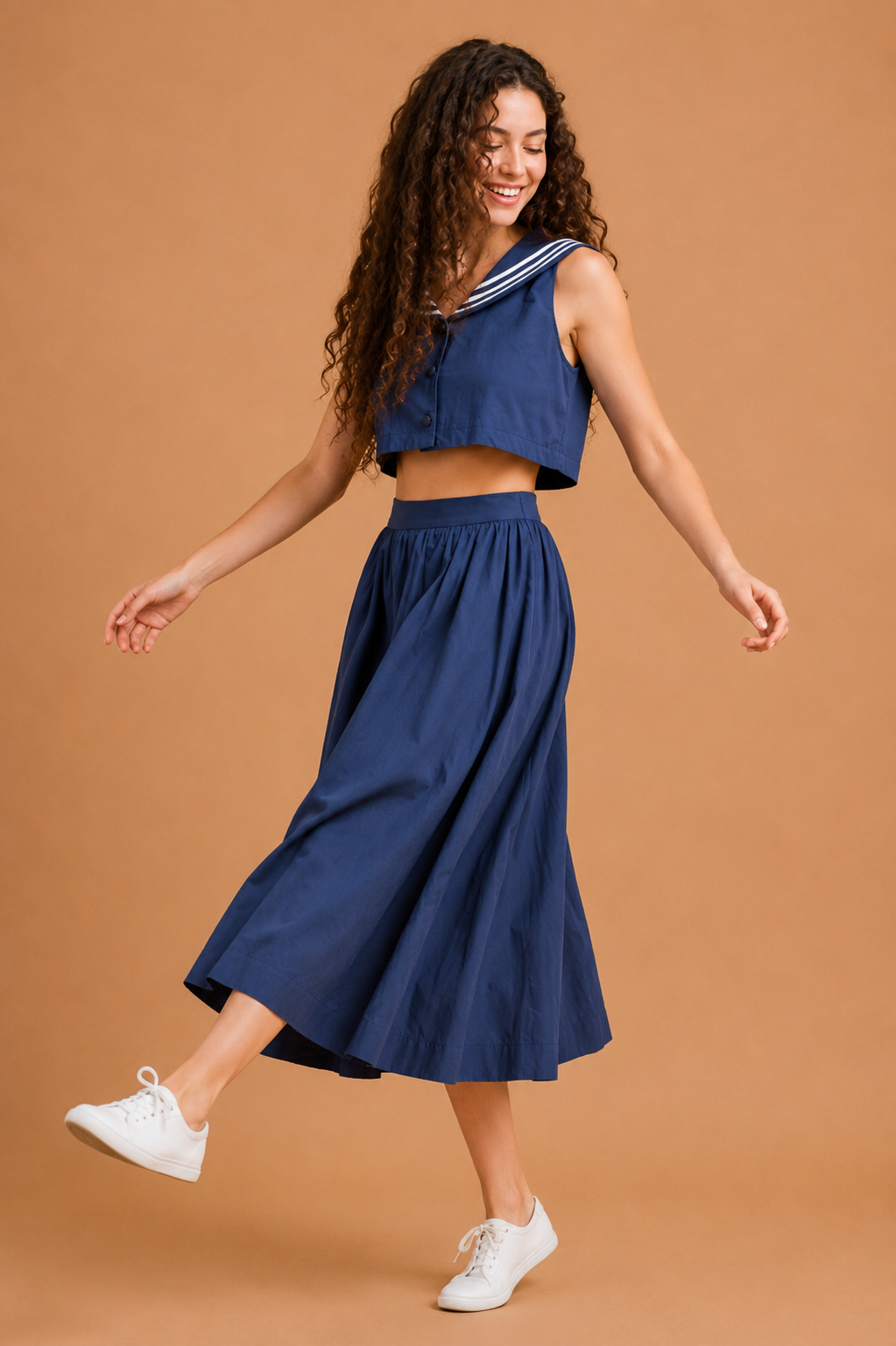 Vivienne Sailor Midi Skirt