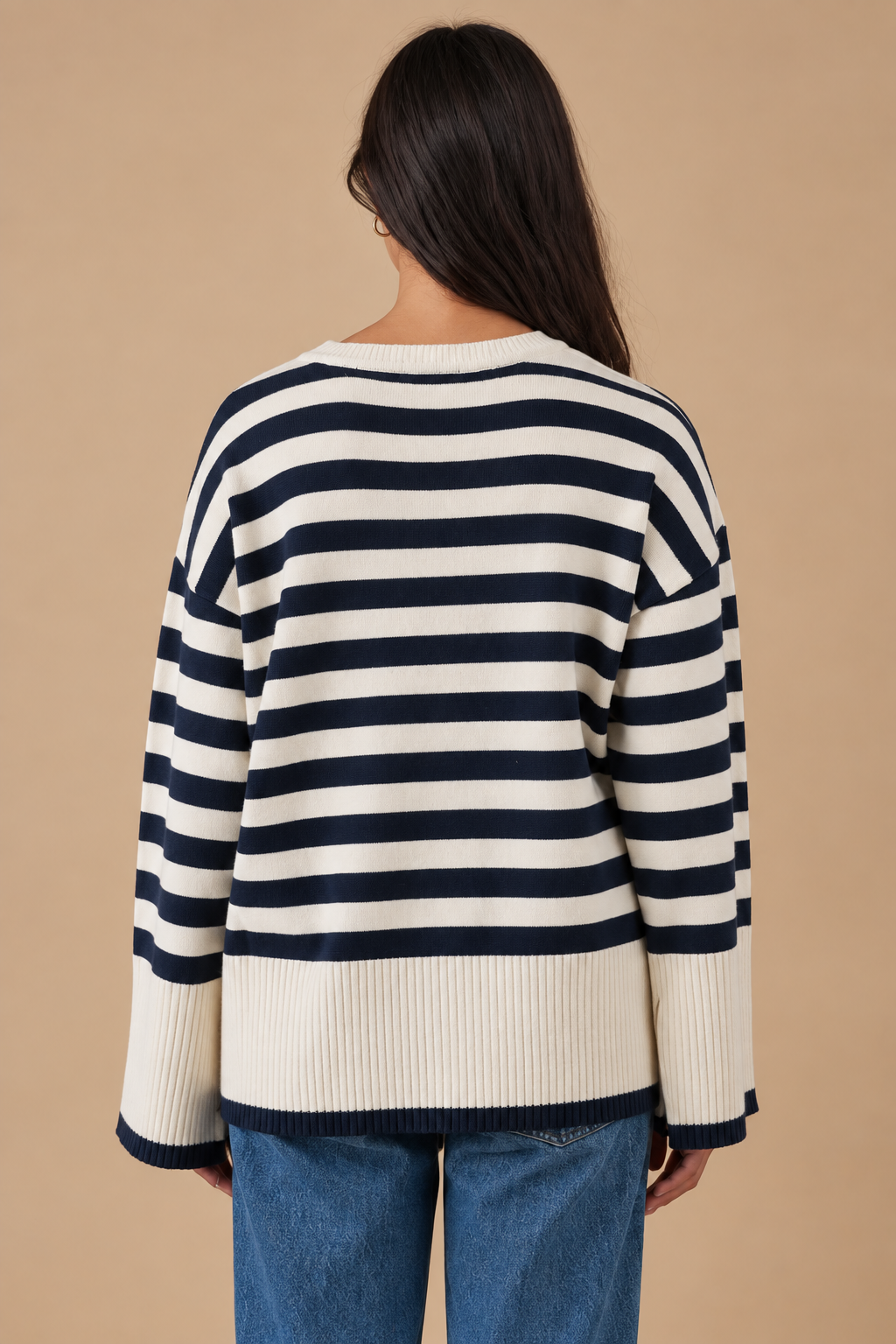 Quinn Striped Crewneck Sweater