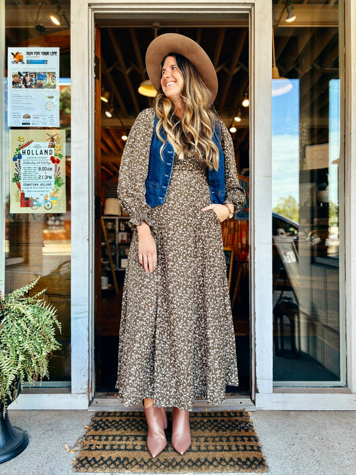 Evelina Sweetheart Floral Maxi Dress