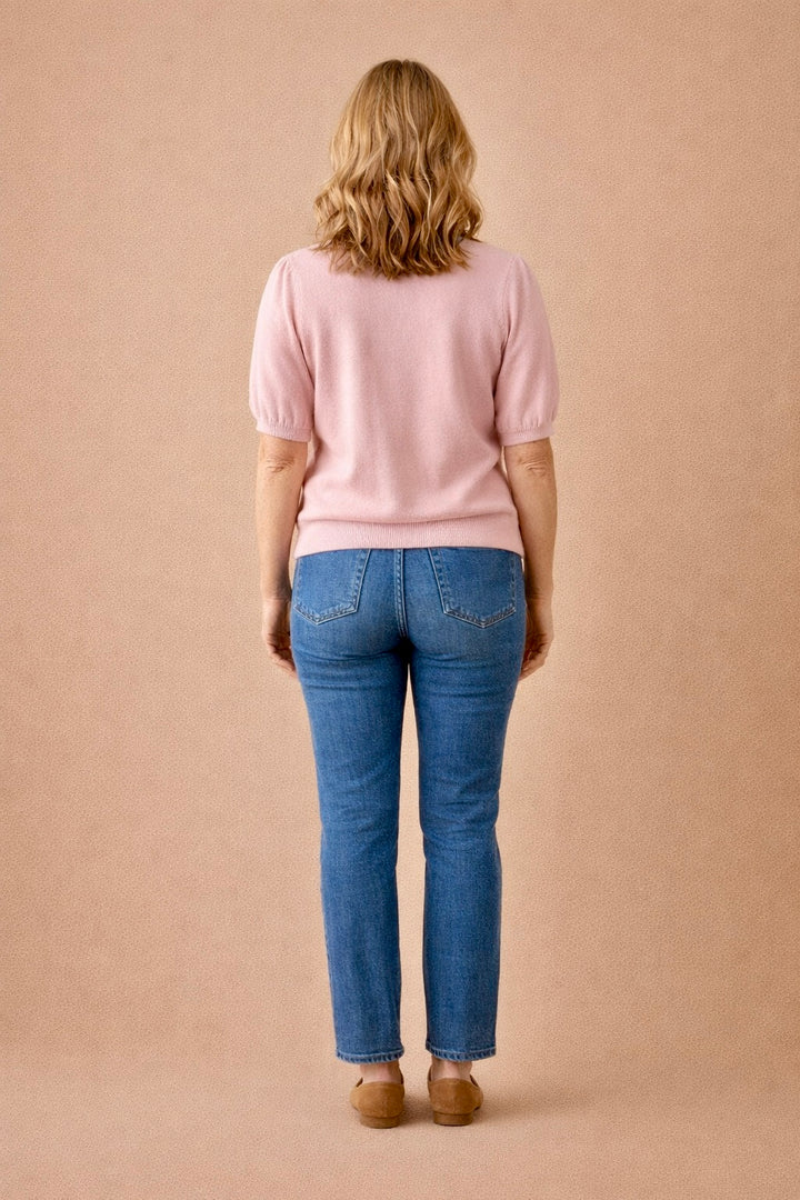 Brooke Park Avenue Denim Collar Sweater Polo