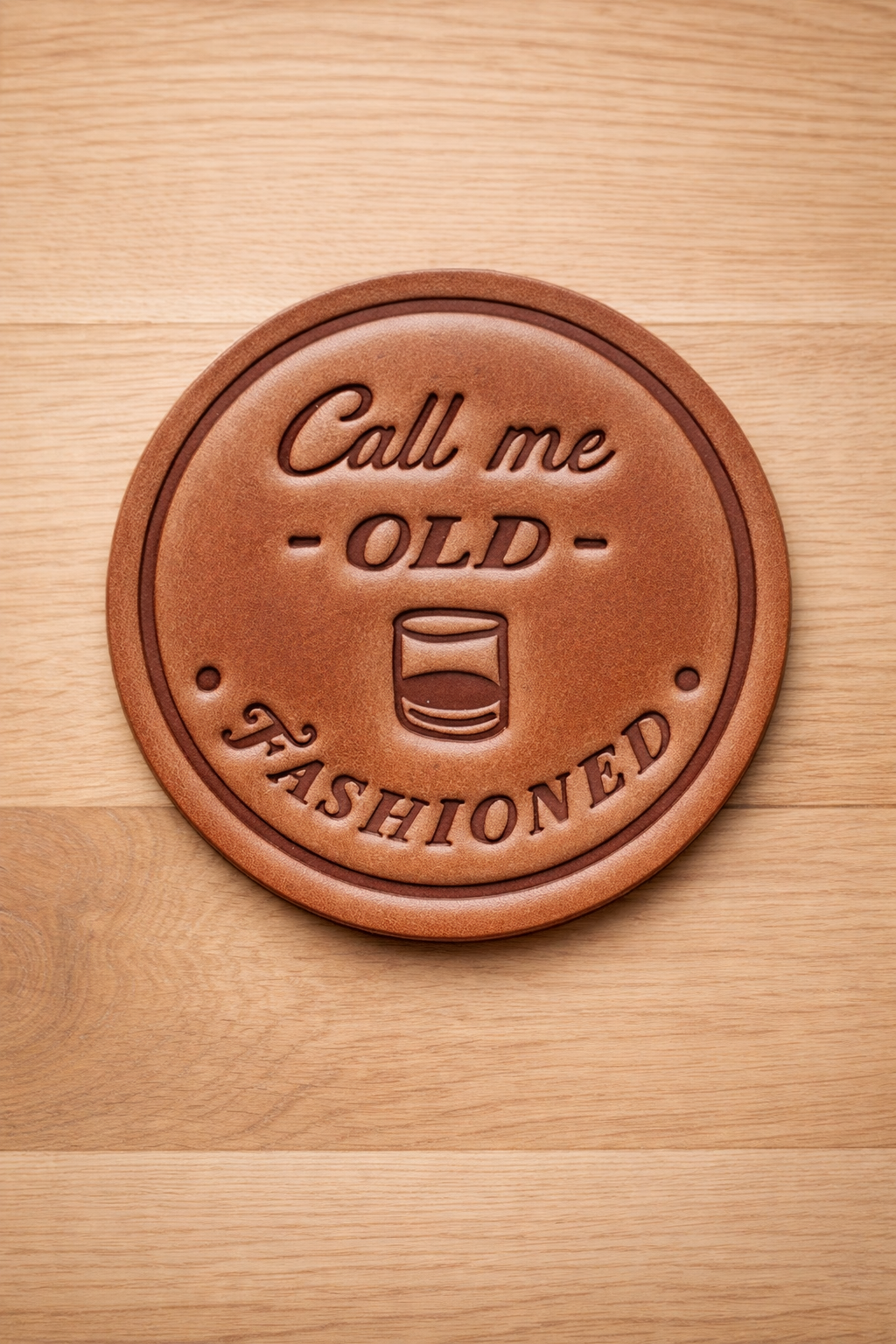 Hand Pressed Leather Coasters