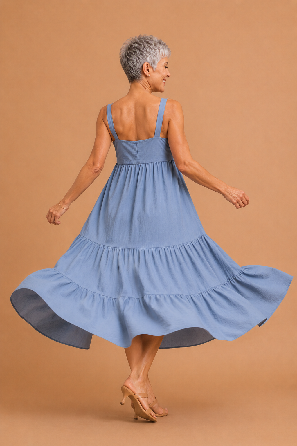 Sara Self Tie Front Maxi Dress
