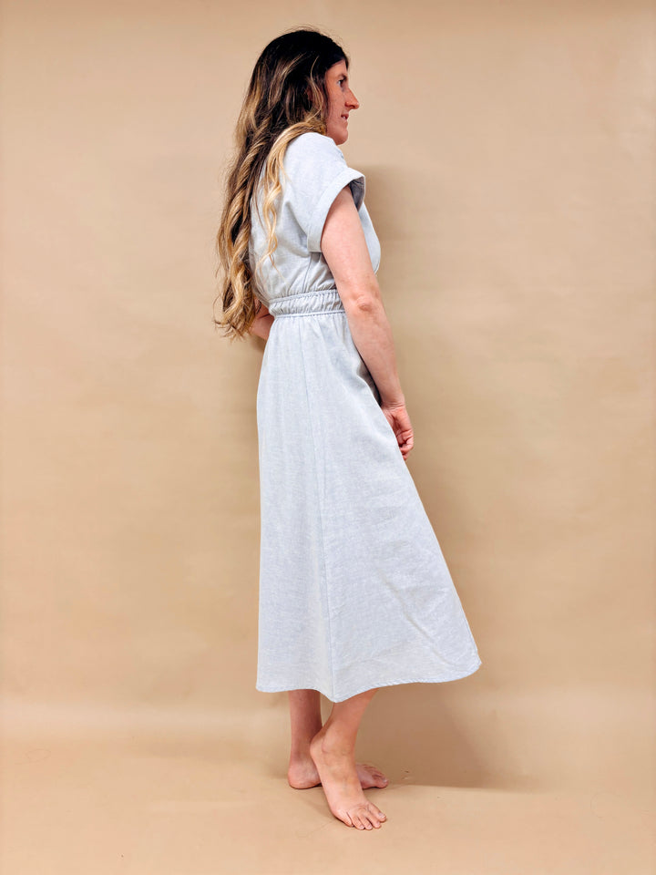 Bree Button Down Midi Dress