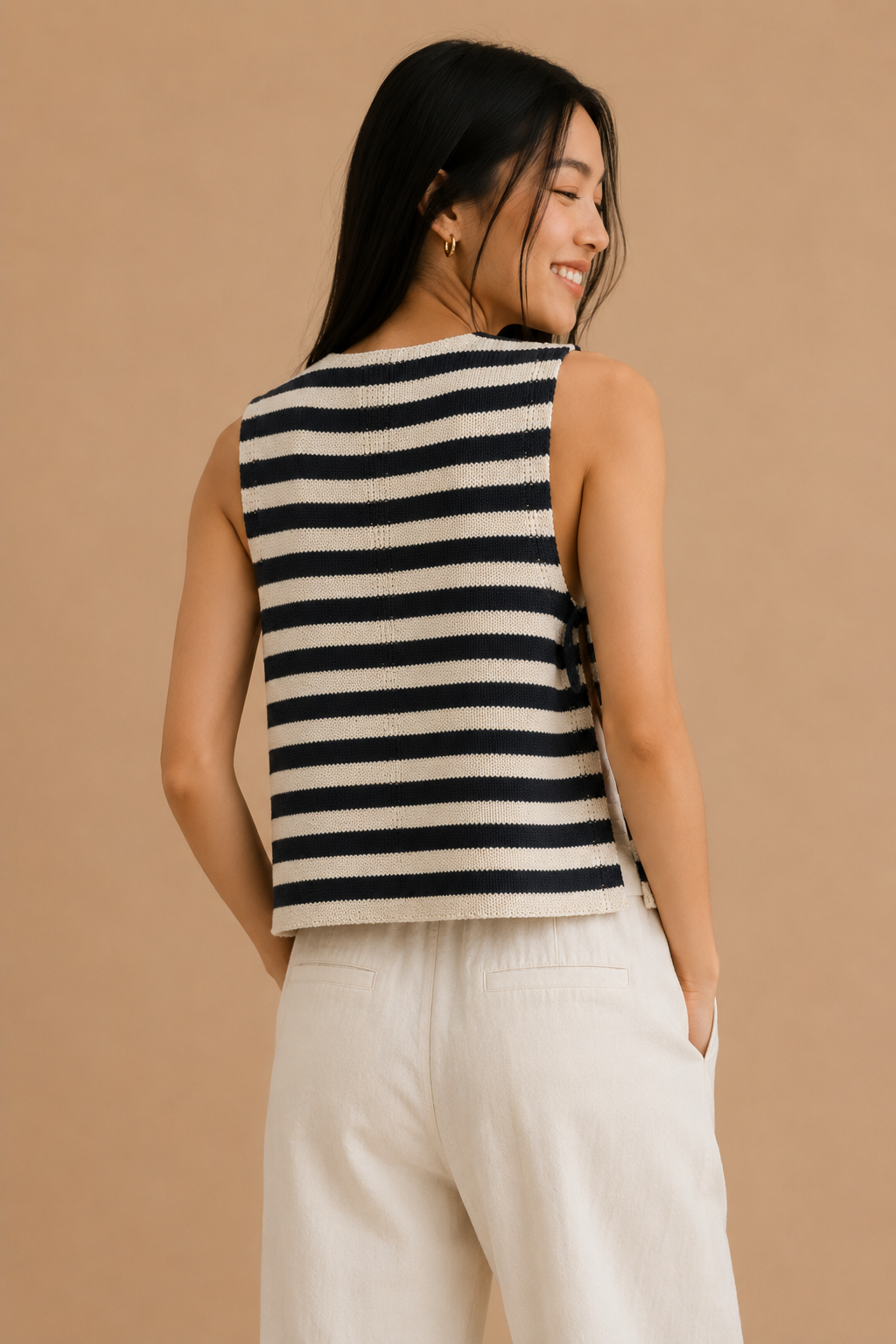 Evangeline Striped Vest