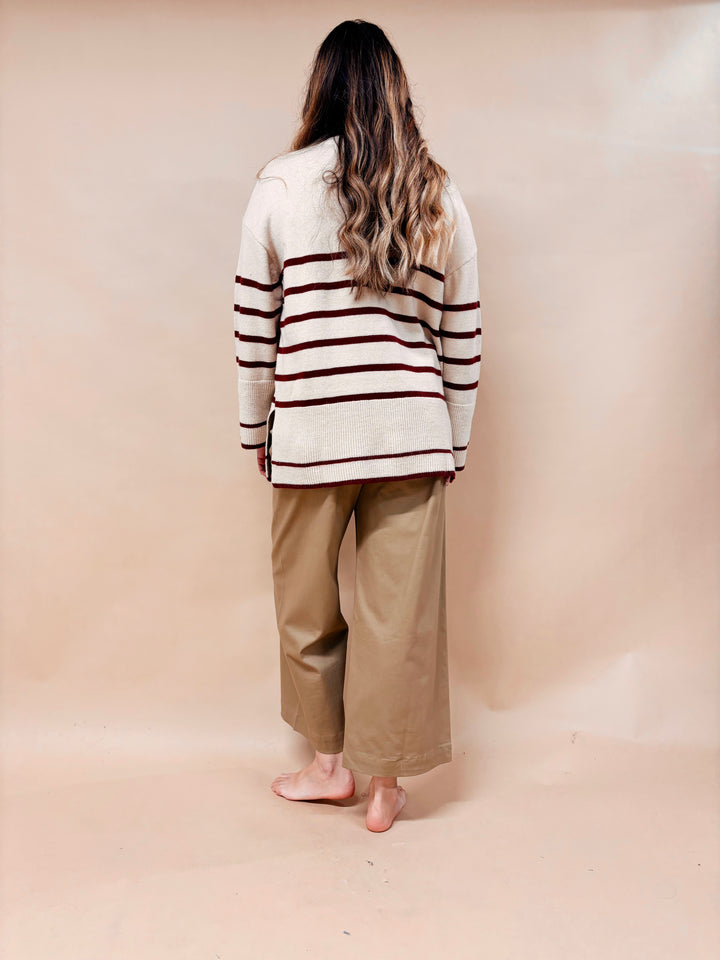 Celeste Striped Tunic Sweater