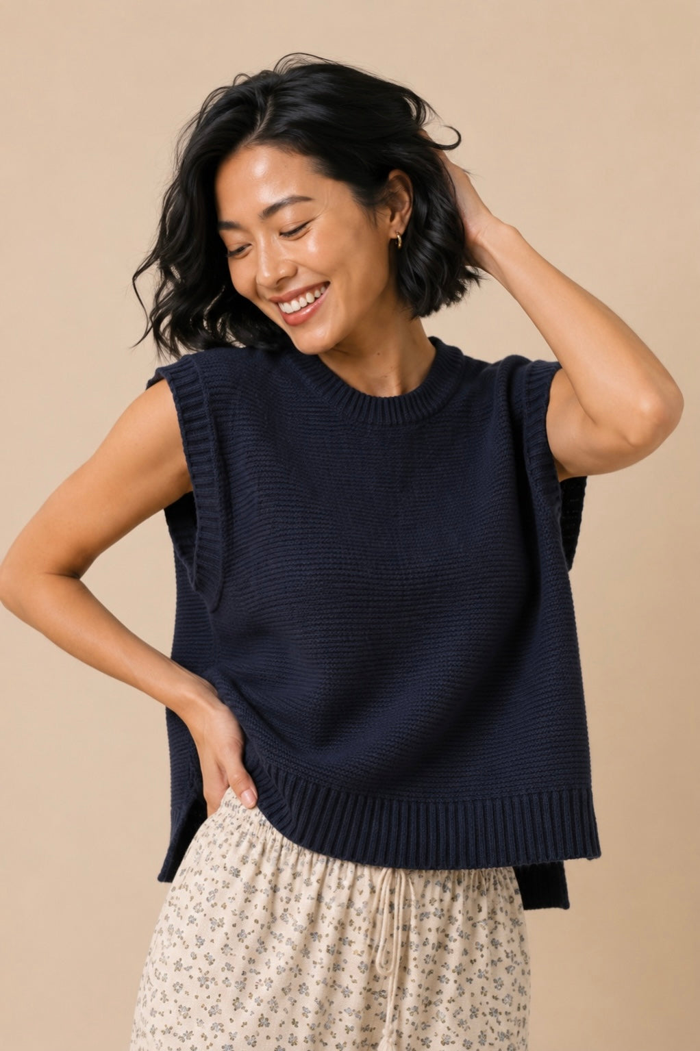 Daniella Tie Back Sweater Vest