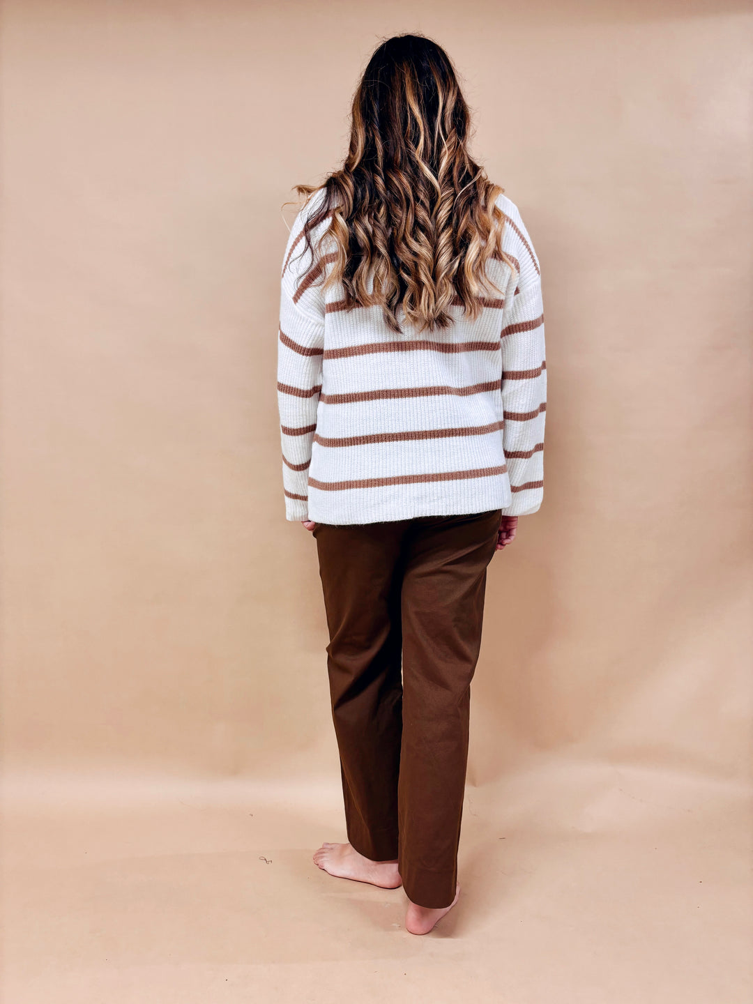 Sienna Striped Boatneck Sweater