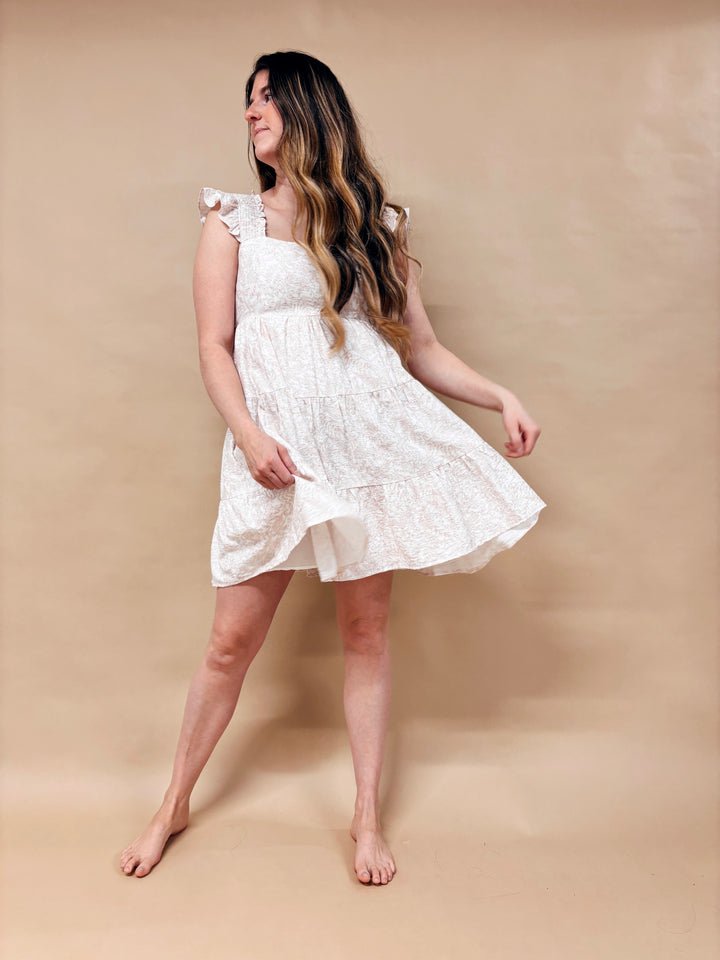 Ava Floral Smocked Mini Dress