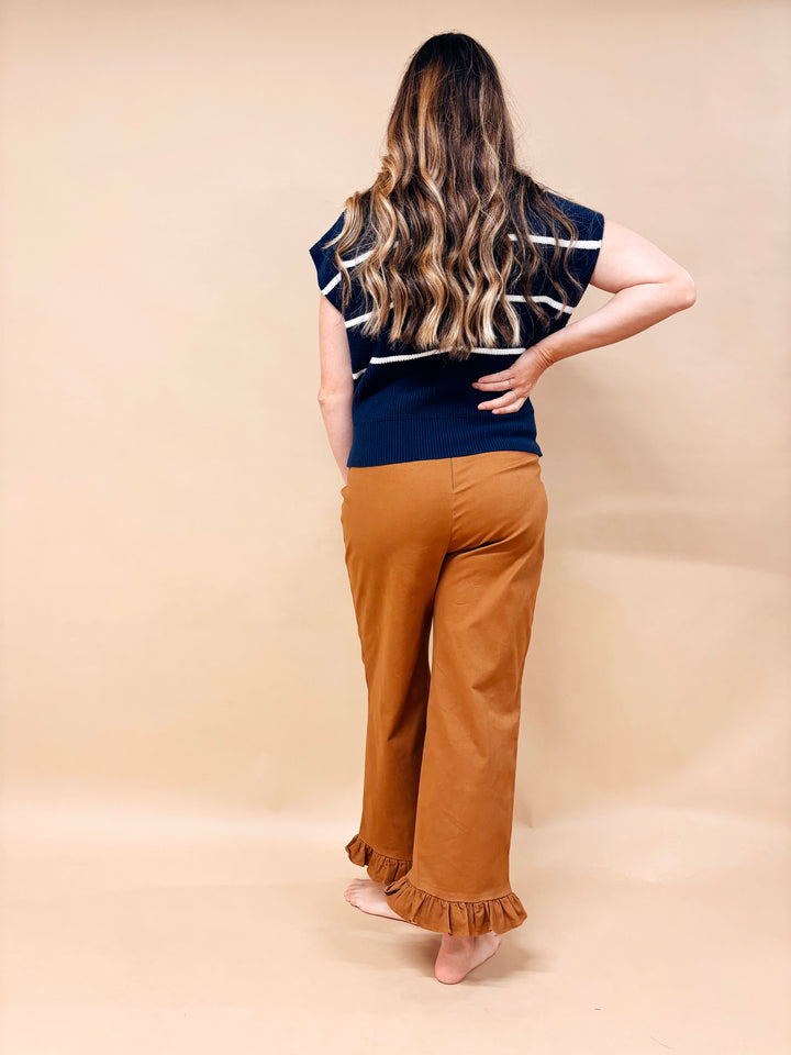 Lori Striped Knit Vest