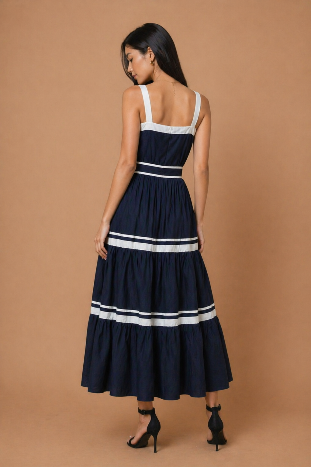 Giselle Solid Midi Dress