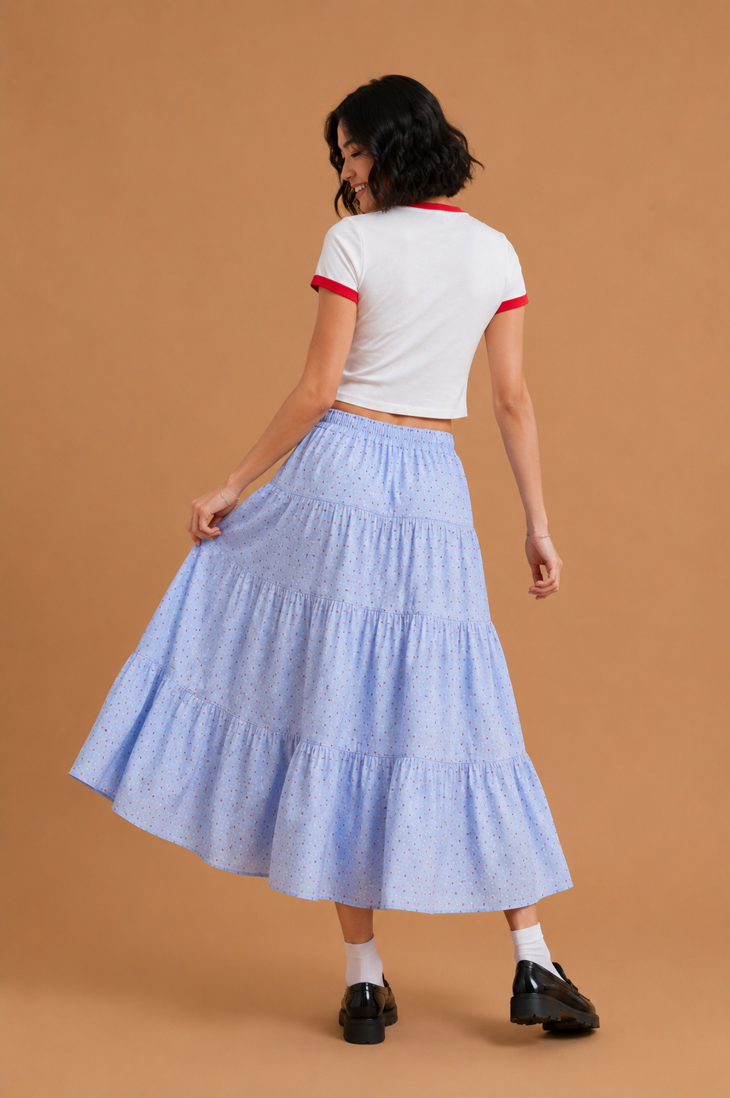 Kaia Flowy Midi Skirt