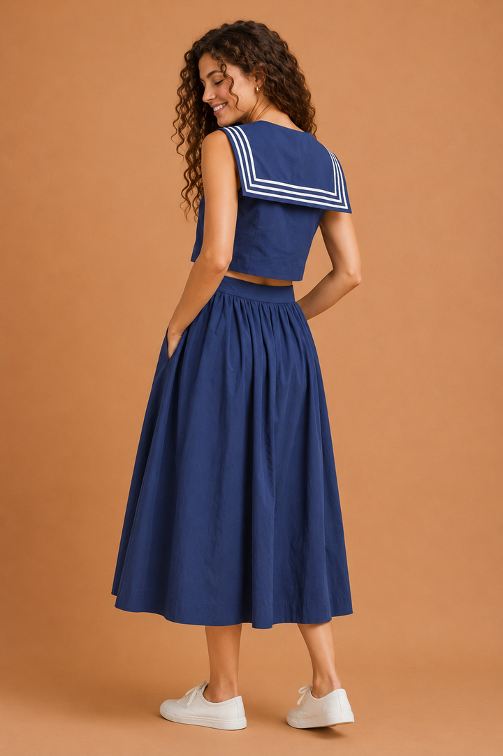 Vivienne Sailor Midi Skirt