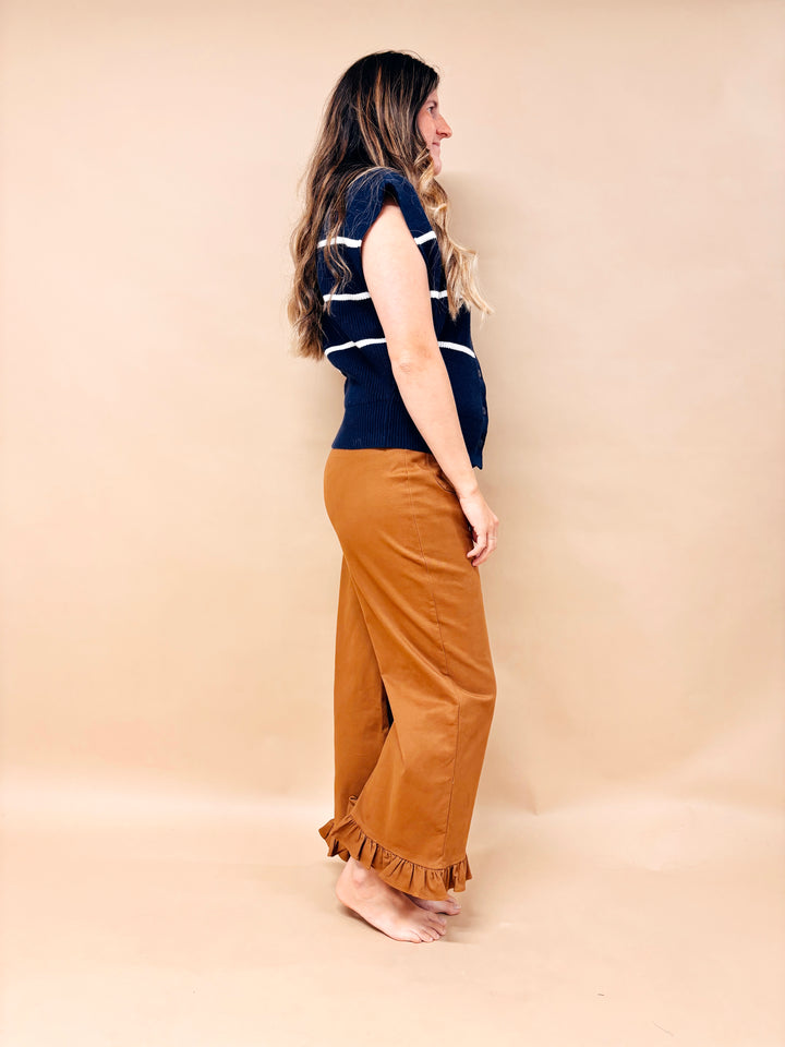 Lori Striped Knit Vest